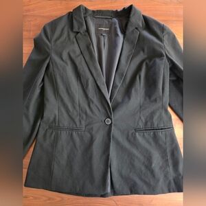 Banana Republic Black Tailored Women's Blazer Size 14 Suit Jacket